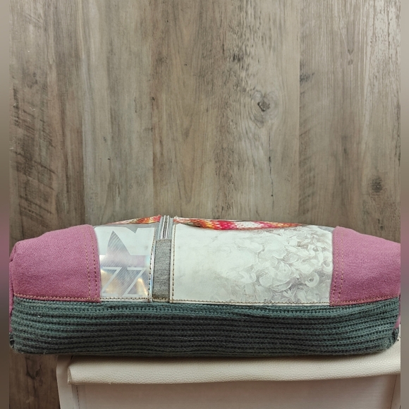 Fuzzy Nation Shoulder Bag Womens Dog Print Faux Fur Lined Double Handle Purse - Picture 9 of 14